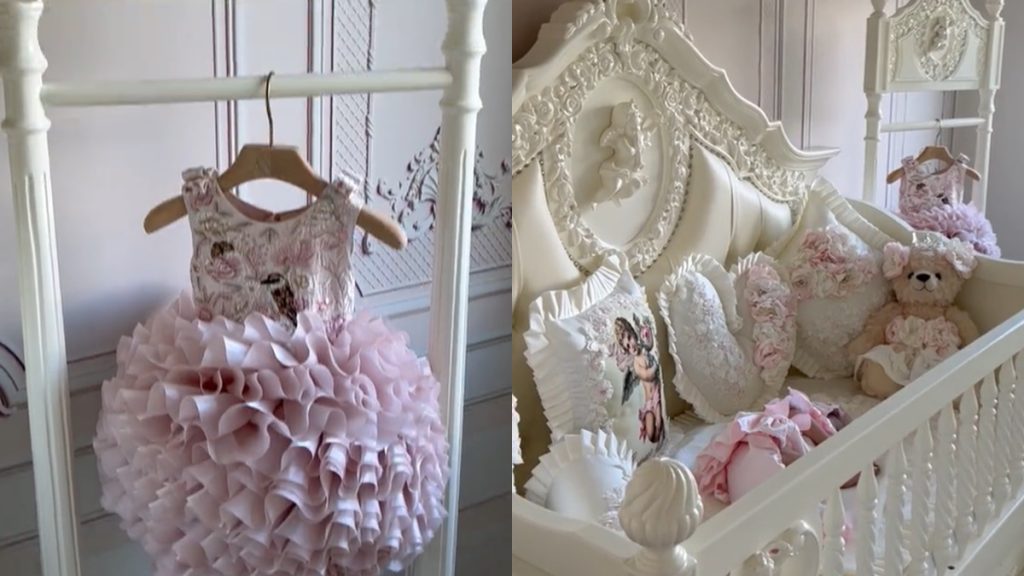 Chanel, Dior, Versace – jobb ruhákba öltözteti hathetes lányát, mint amilyenek neki vannak