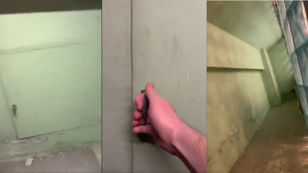 Különös dolgot talált a hotelszobája szekrényének hátuljába rejtett ajtó után