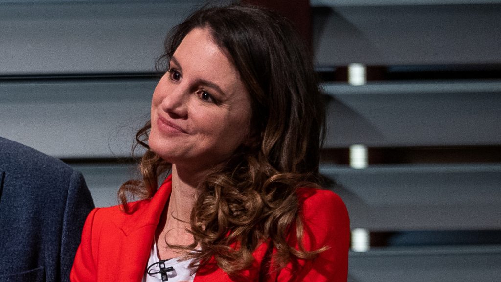 Szabó Erika a Thália Színházban mutatta be kollégáinak három hónapos kisfiát