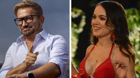 Jákob Zoltán a szempillásnál prankelte meg a csukott szemmel fekvő Péntek-Gyulai Virágot