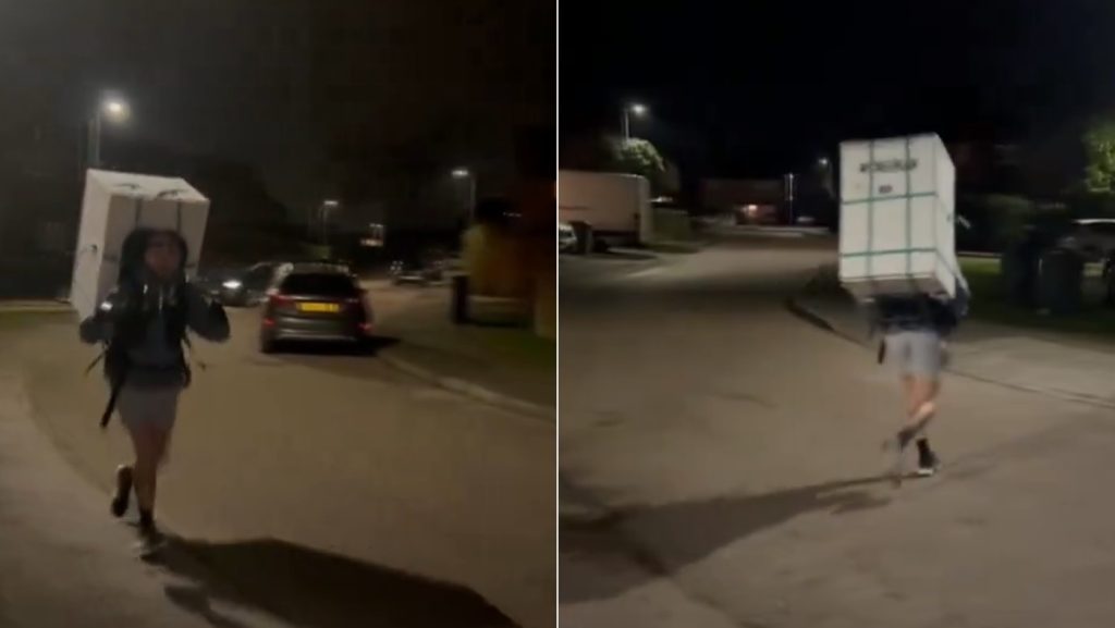 Hűtőszekrénnyel a hátán futná le a londoni maratont, de felkészülés közben tolvajnak nézték, és lekapcsolták a rendőrök