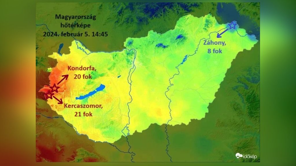 21 fokot is mértek hétfőn Nyugat-Magyarországon