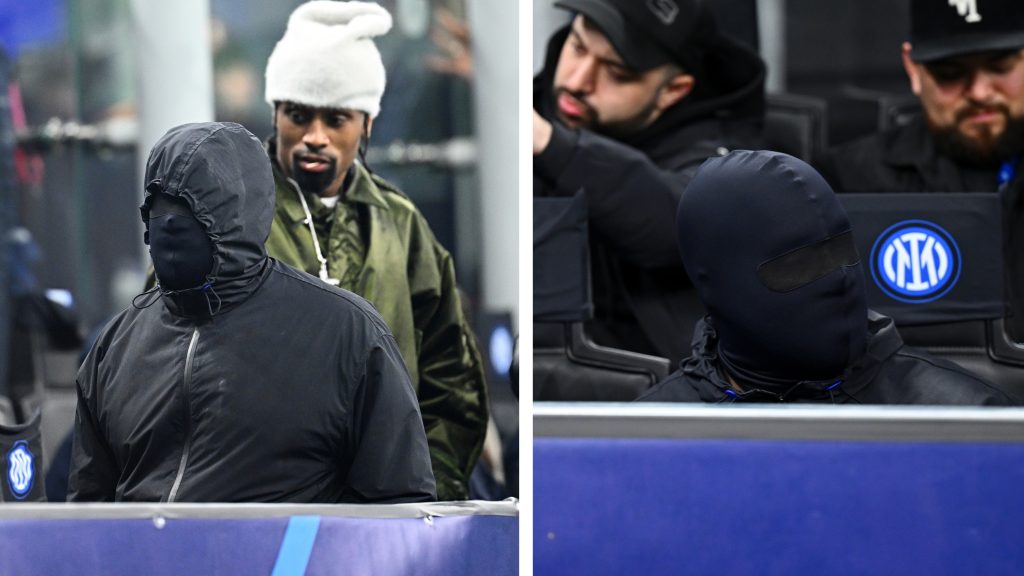 Kanye West a helyszínen „nézte” végig az Inter-Atletico BL-meccset