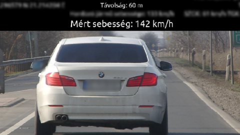 Extrém gyorshajtót mértek be Bárándon: 50 helyett 142-vel száguldott