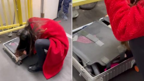 Beindult a vibrátor a kézipoggyászban – videó