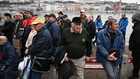 Traktorok nélkül tüntetett maroknyi gazda a fővárosban