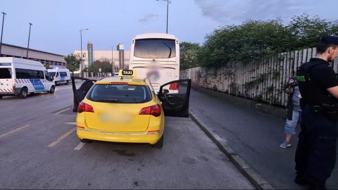 Bedrogozva, jogosítvány nélkül, kétszeres eltiltás ellenére vezetett egy taxis