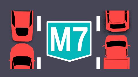 Tömegkarambol az M7-esen