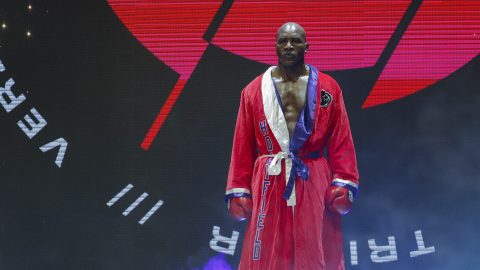 Az Országházban levegőbokszolt Evander Holyfield, akit a miniszterelnök hívott Budapestre