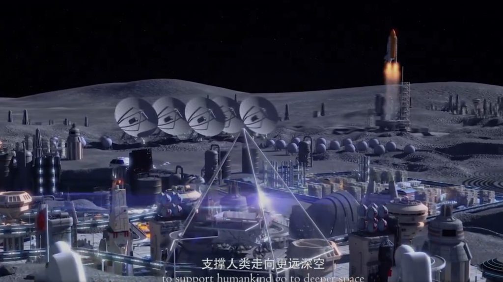 Videón mutatták be a kínai holdbázis látványterveit