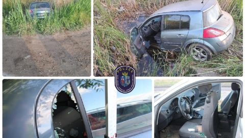Ellopott három biciklit, feltört két kocsit, majd egy lopott autóval csatornába hajtott egy 15 éves fiú 