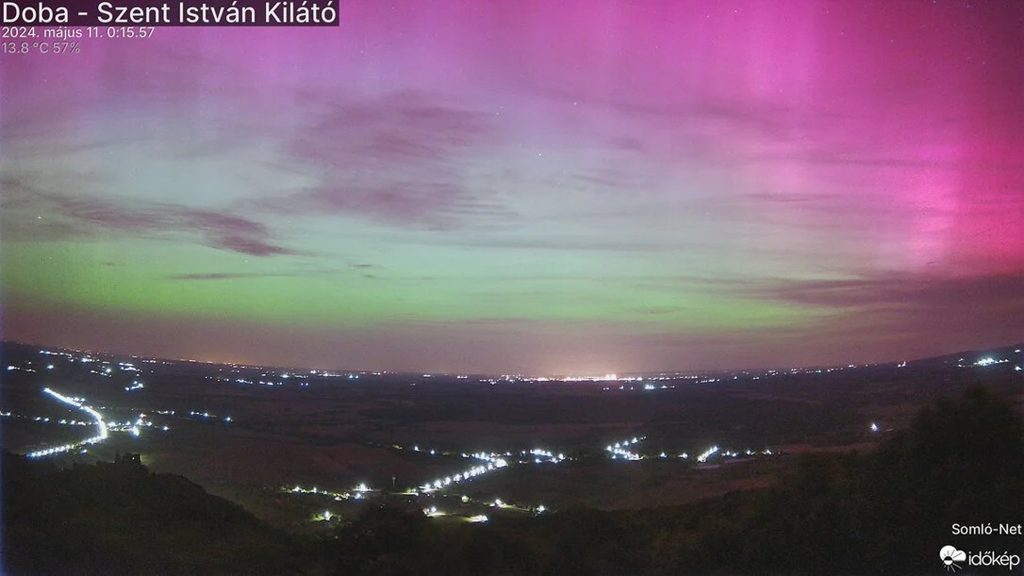 Éjszaka tombolt igazán a sarki fény Magyarországon