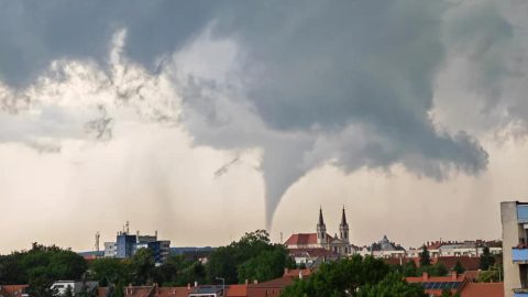 Tornádó csapott le Szombathelyre