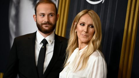 Fiával tért vissza a vörös szőnyegre Céline Dion