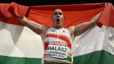 Az utolsó körig az élen állt, Eb-ezüstöt nyert a kalapácsvető Halász Bence