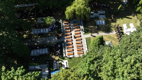 Újratemették a holokauszt több száz lengyel áldozatát