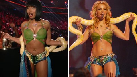 Megan Thee Stallion kígyóval együtt idézte meg Britney Spearst az MTV VMA színpadán