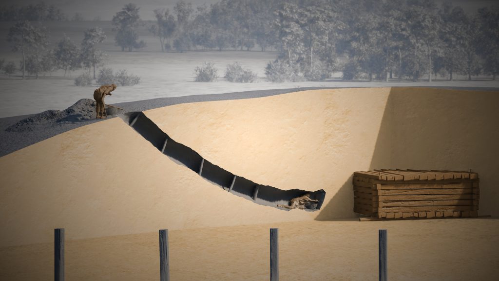 Ősi sírkamrát fedeztek fel a Duna mellett