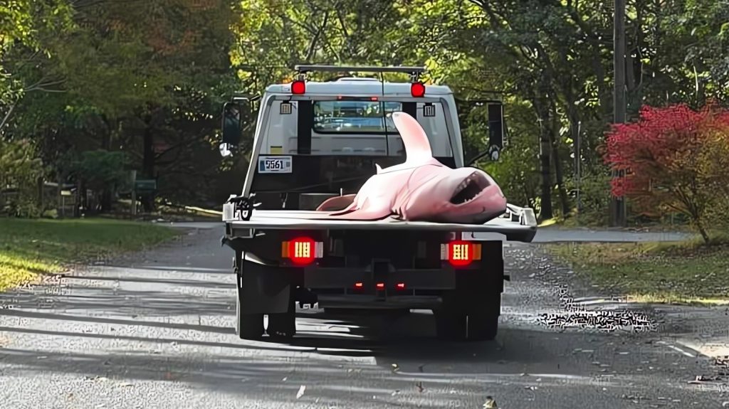 Hatalmas fehér cápát mosott partra a tenger