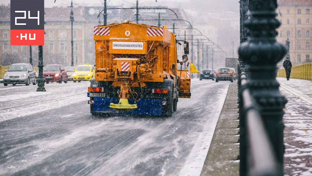 Tartós az első hó miatti káosz: lezárt országutak, kilométeres torlódások