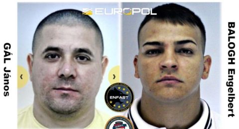 Két magyar az Europol Most Wanted körözéslistáján, egyikük egy kisgyermekes feleséggyilkos