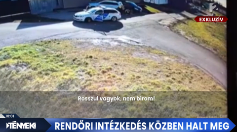 Videó készült a rendőri intézkedésről, ami közben meghalt egy férfi Zagyvarékason
