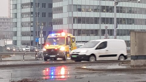Megint elgázoltak egy biciklist az Árpád hídon – fotók