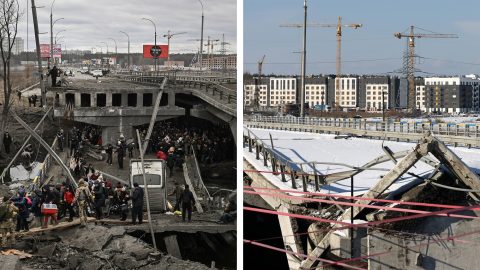 Akkor és most: galéria az ukrajnai háború harmadik évfordulójára
