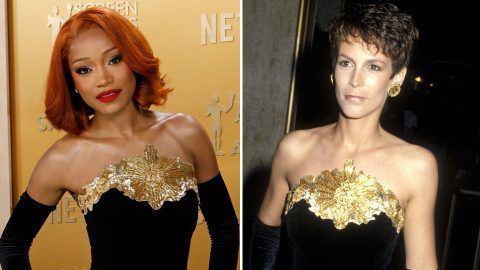 Jamie Lee Curtis közel 40 éves ruháját viselte Keke Palmer a SAG-gálán