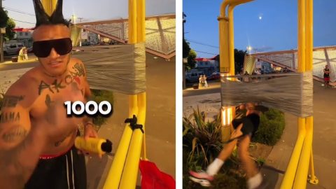 Ájultan esett össze a vakmerő szigszalagtesztre vállalkozó ausztrál influenszer – videó