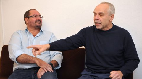 Sok év után összeállt egy fotóra Nádas György és Markos György