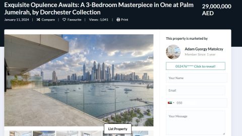 Hadházy: Matolcsy Ádám 2,9 milliárd forintért árulja dubaji luxuslakását