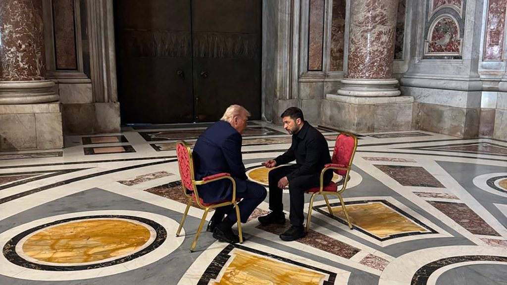 A legrövidebbnek, de a legtartalmasabbnak nevezte Zelenszkij a vatikáni megbeszélést Trumppal