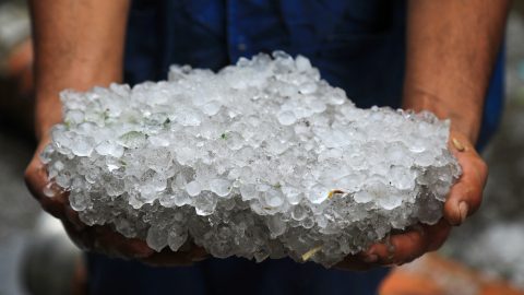 Durva jégeső zúdult Alexandriára
