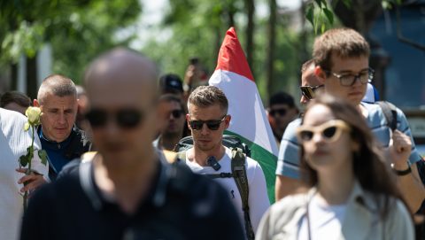 Magyar Péter: Egy ilyen menetnek több hatása lehet, mint egy hídlezárásnak