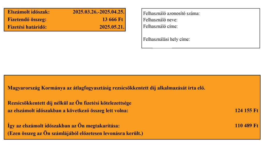 Rezsicsökkentés: összemegy a kimutatott rezsimegtakarítás a narancssárga rezsiboxban