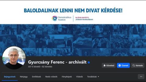 Archiválták Gyurcsány Ferenc közösségi oldalait