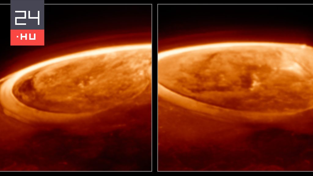 Bámulatos fotók készültek a Jupiter sarki fényeiről
