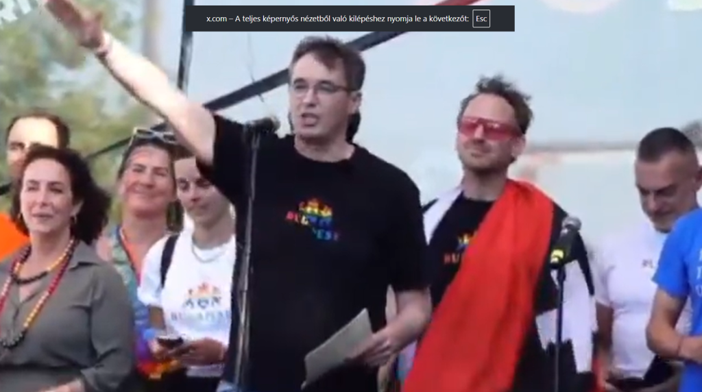 Karácsony fityiszt mutatott a Karmelitának a Pride-on, Orbán holland barátja náci karlendítésnek mutatta be Kép