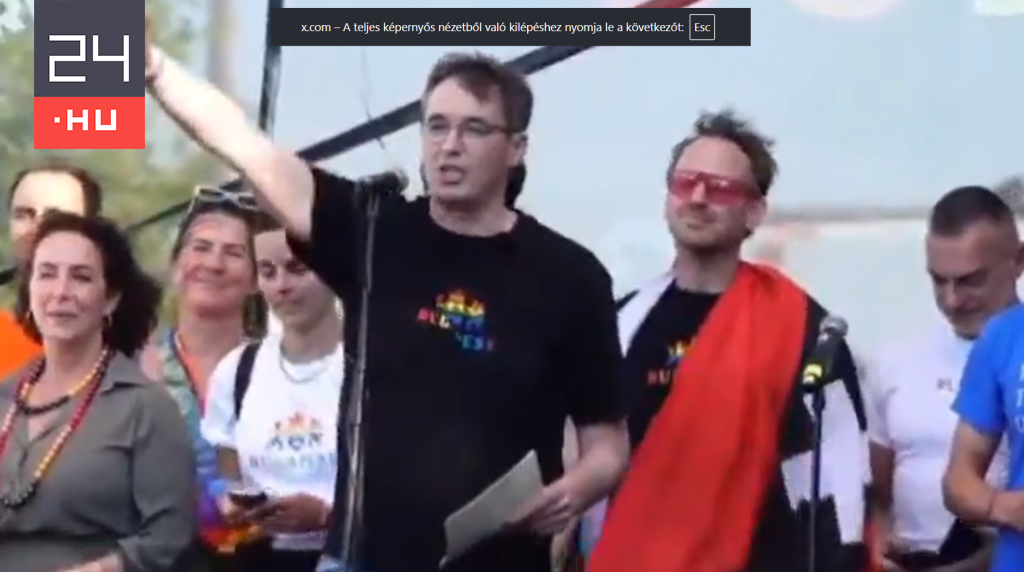 Karácsony fityiszt mutatott a Karmelitának a Pride-on, Orbán holland barátja náci karlendítésnek mutatta be