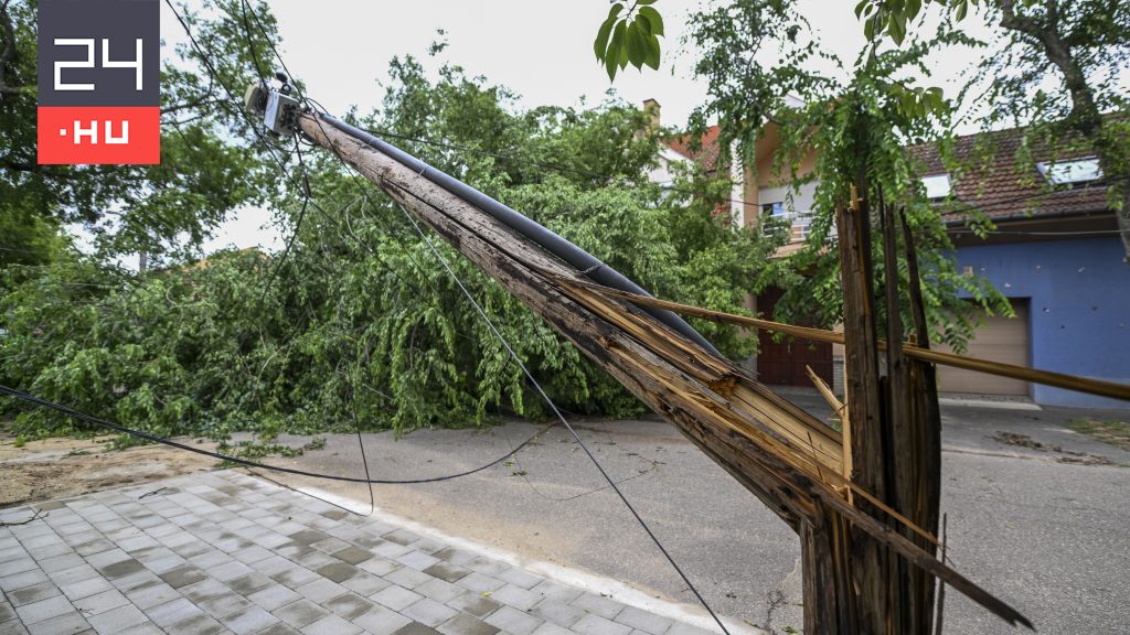 100 új villanyoszlopot kellett telepíteni a vihar után