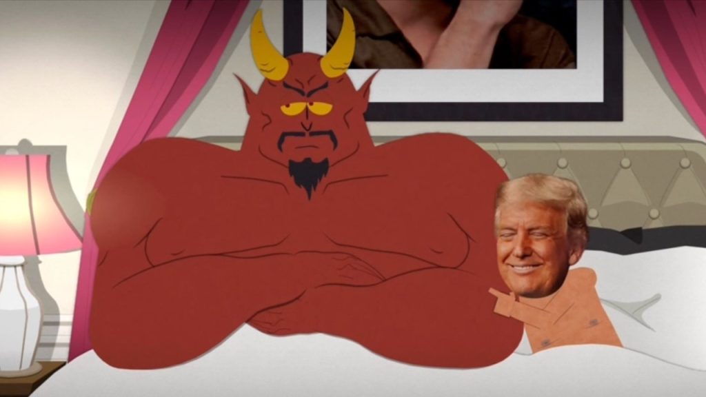 A mikropéniszű Donald Trumppal ágyba bújó Sátánnal nyit a South Park új évada