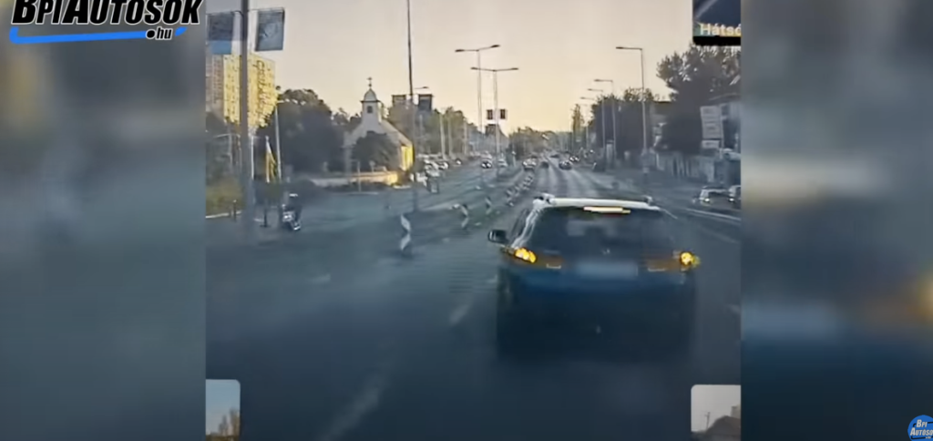 Instant karma: büntetőfékezett a taxis előtt, de jobbról feltűnt valami, amit ő sem várt
