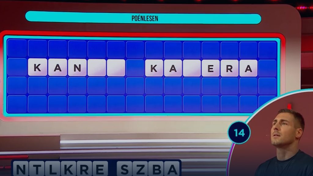 Szerencsekerék: három betűt kellett volna kipótolnia a versenyzőnek, de elbukott a fődíj játékban