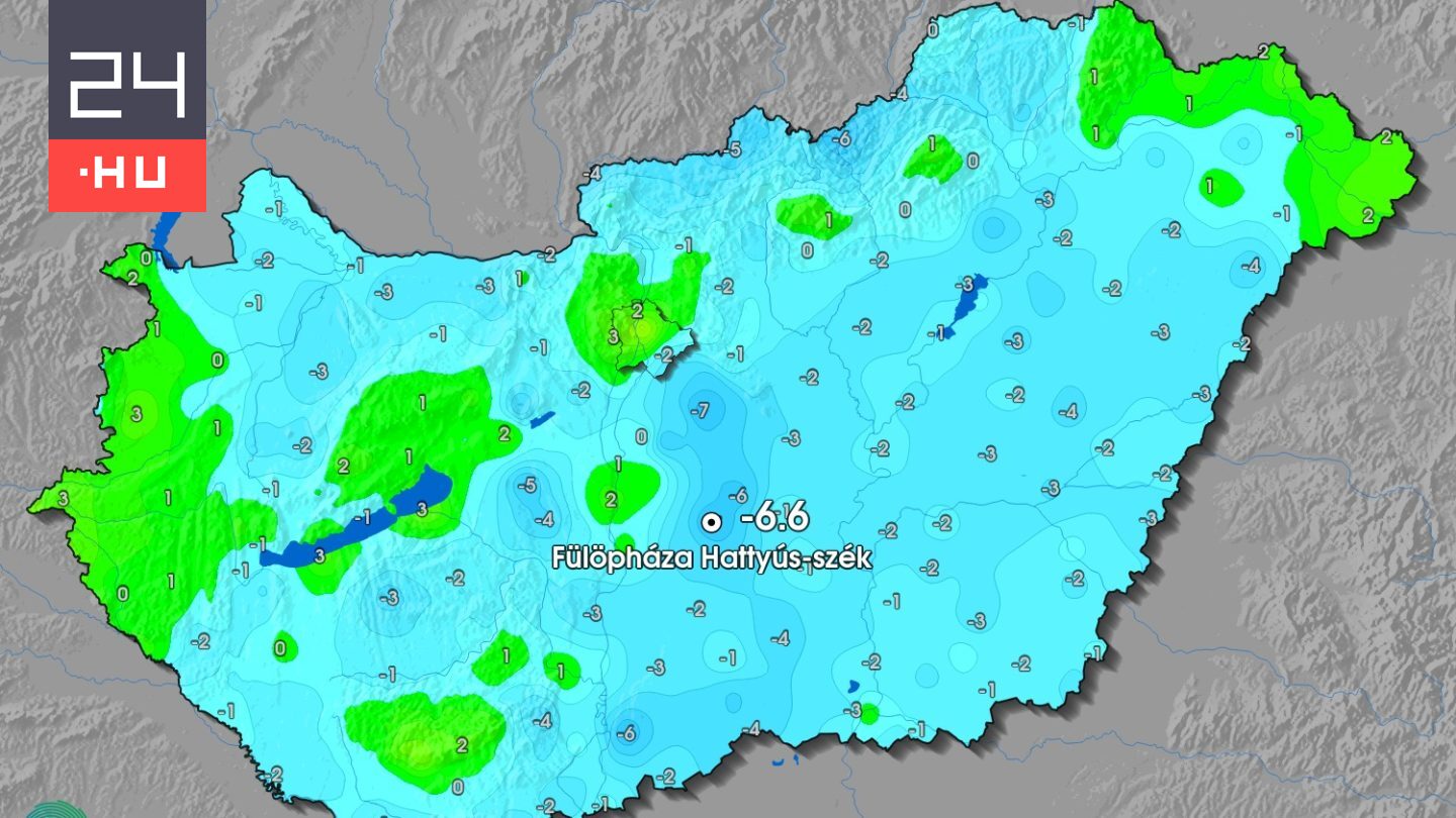 Szezonrekord: volt, ahol majdnem mínusz 7 fok volt vasárnap hajnalban