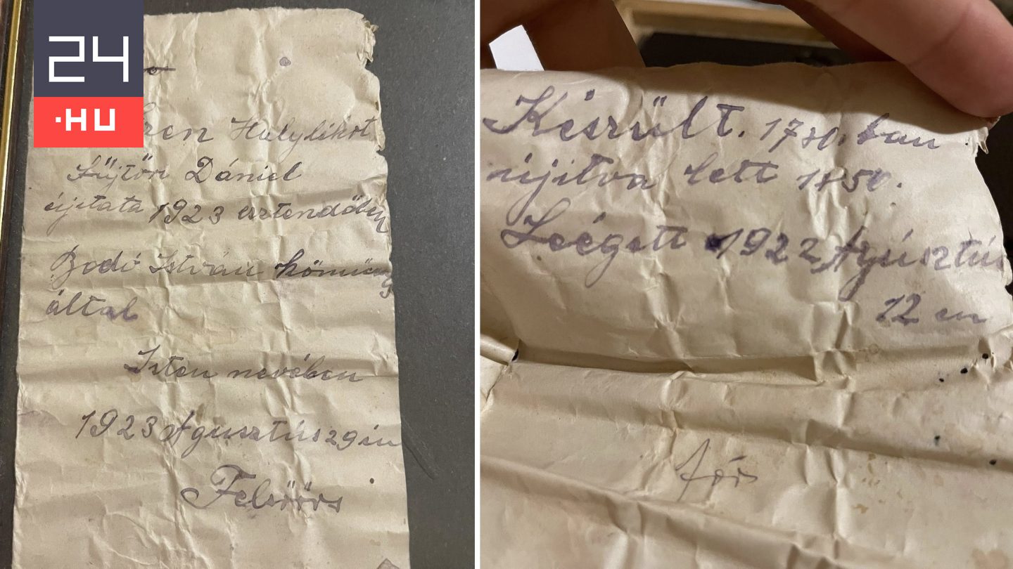 Százéves időkapszula került elő egy felsőörsi ház falából