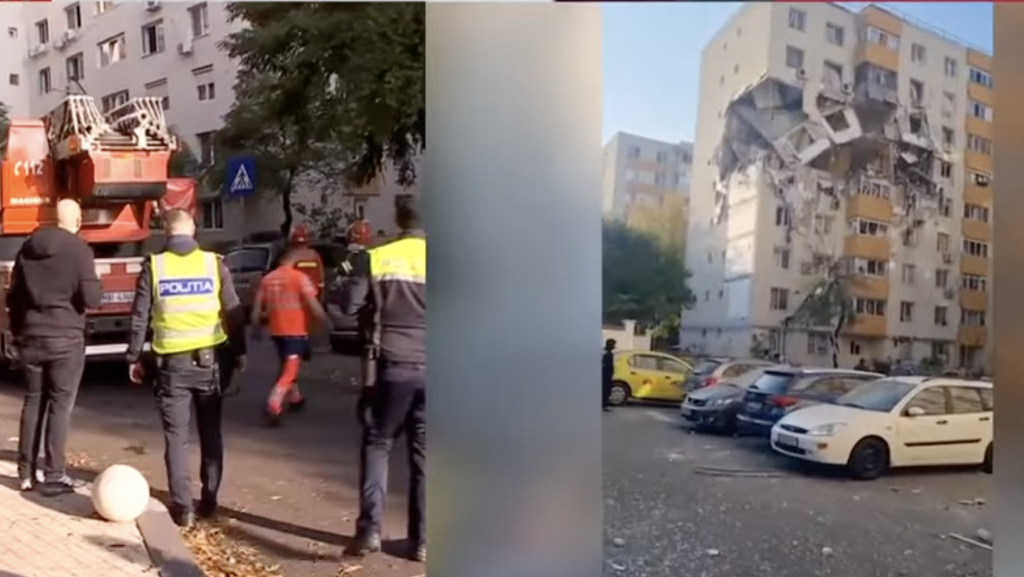 Gázrobbanás szakított ki több bukaresti lakást egy panelból – videókon a helyszín