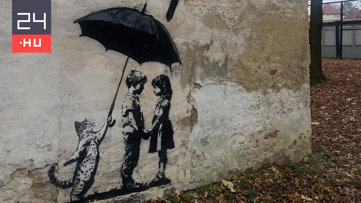 Úgy tűnik, hogy Banksy ismét csak Ukrajnában fújt a falra