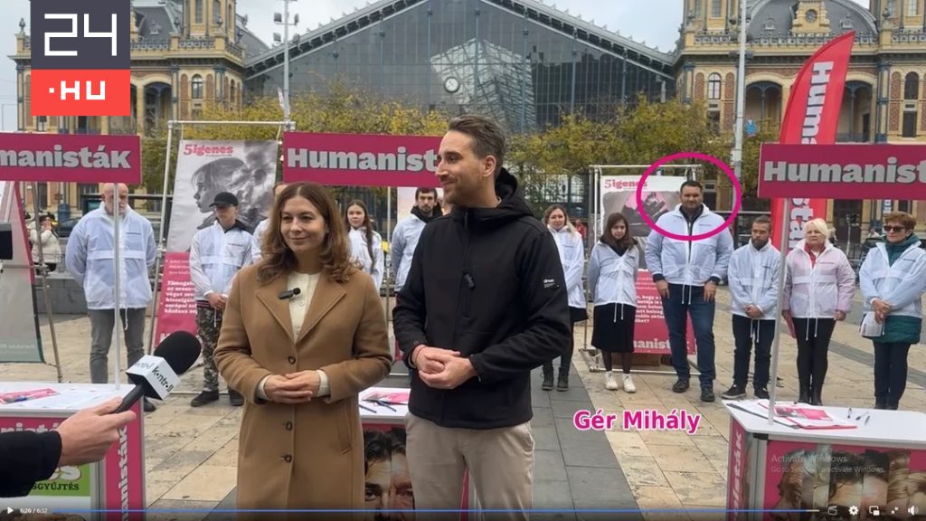A balesete utáni kommentjei miatt 2022-ben visszalépő párbeszédes jelölt is a Humanistákkal standolt vasárnap