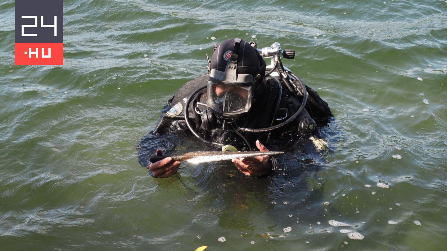 Középkori fegyvereket emeltek ki egy tó mélyéről